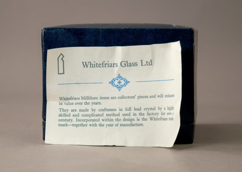 whitefriars boxed concentric paperweight8 whitefriars boxed concentric paperweight8