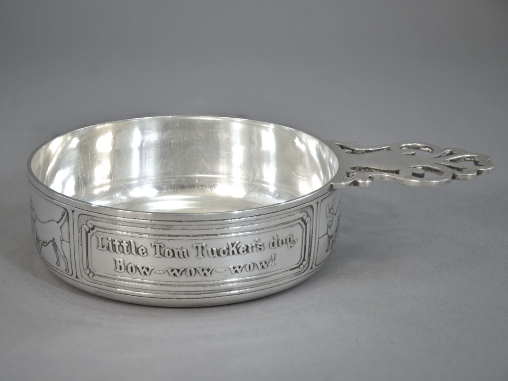 Child’s Dish / Dog Dish – Tiffany & Co, Porringer Form, Sterling Silver