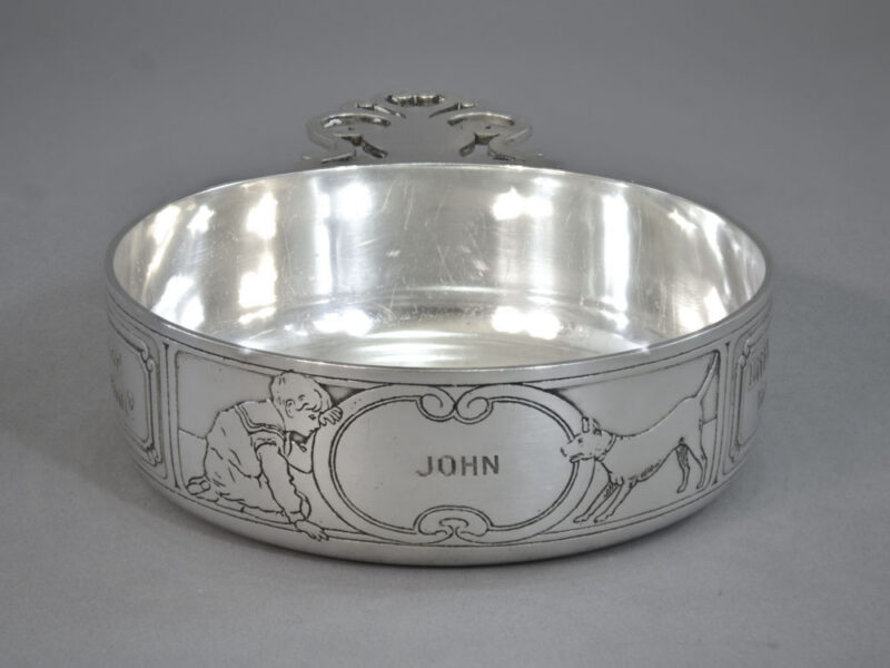 b tiffany dog bowl