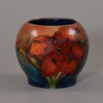 moorcroft freesia flambe vesta match holder (2)